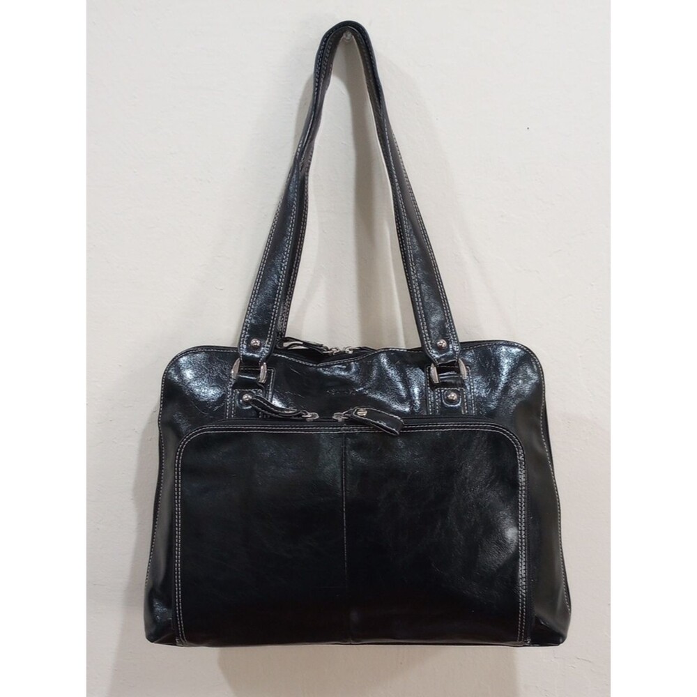 Samsonite Black Zip Around Soft Laptop Briefcase Tote